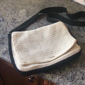 The Sak purse, black and white, in good condition